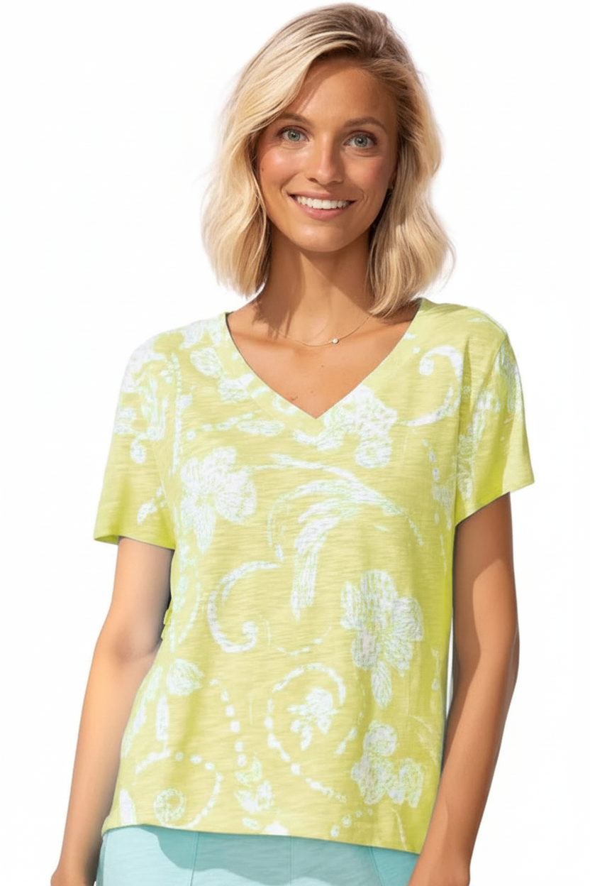 Sharpened Floral Top – 2:3 Crop