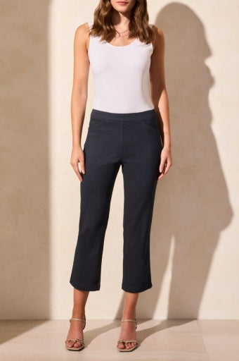 Tribal Pull On Diamond Jacquard Kick Flare Capri
