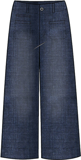 Habitat Stretch Denim Wide Leg Ankle Jean