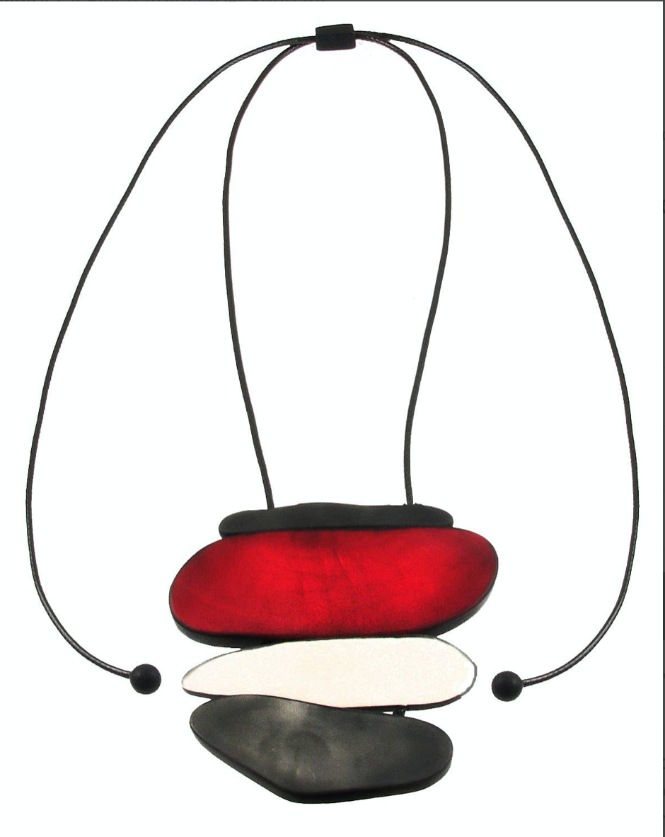 Origins 4 Pc. Adjustable Necklace-Chacoal/Red