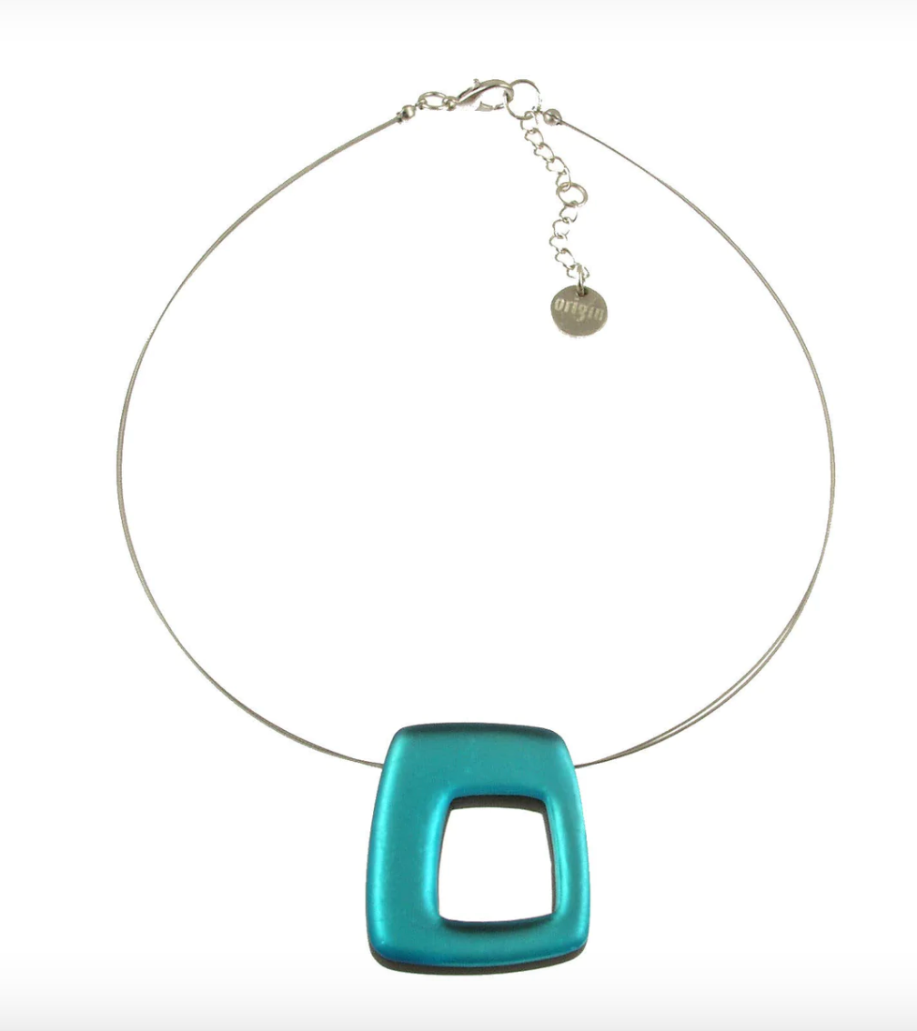 Origins Hollow Squares Pendant-4 Colors