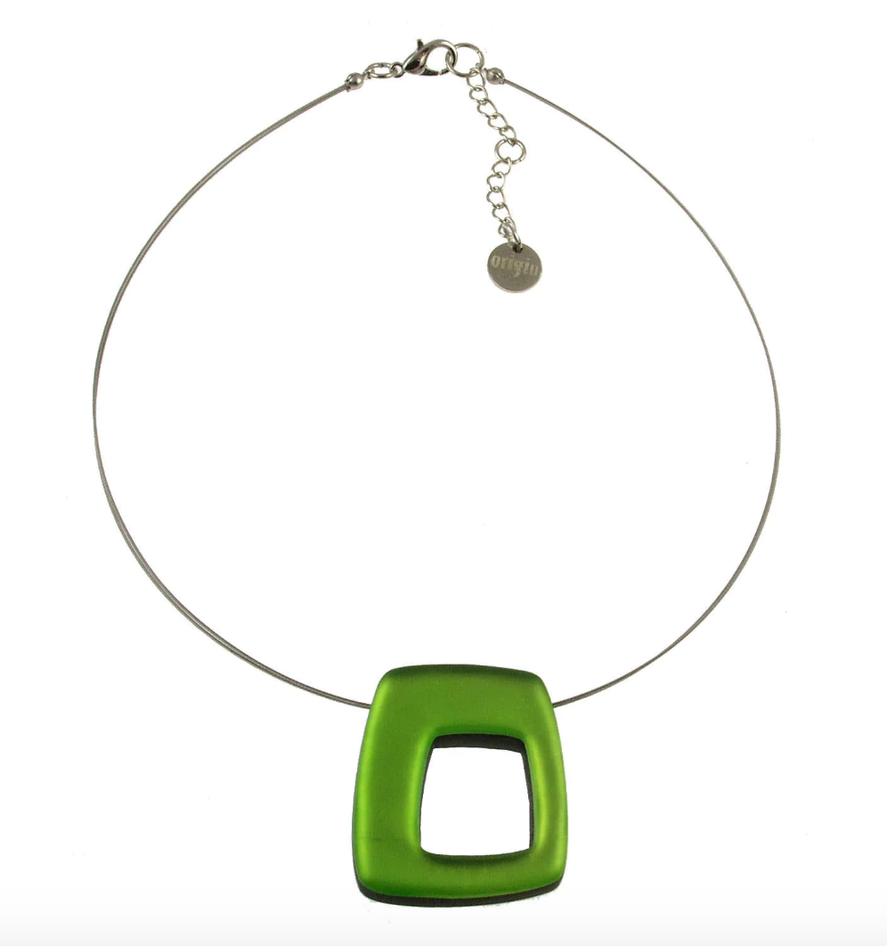 Origins Hollow Squares Pendant-4 Colors