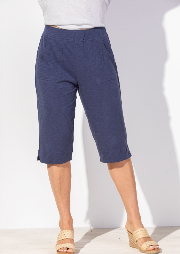 what are pedal pushers Escape Cotton Slub Pedal Pusher