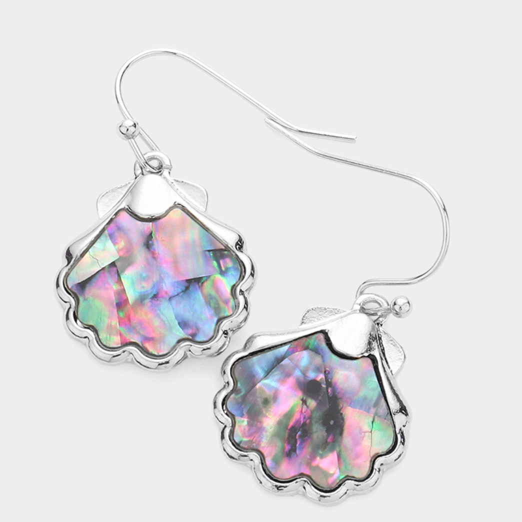 Abalone Shell Dangle Earrings