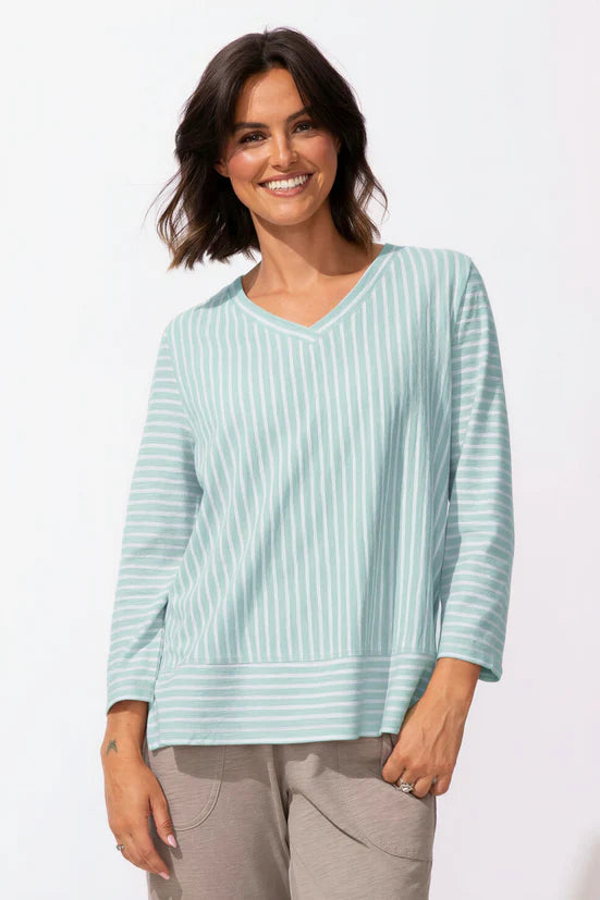 Escape Santa Barbara Stripe Tee