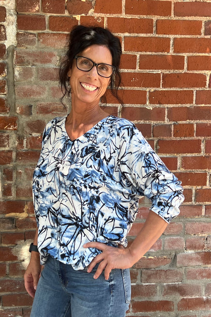 Shana Cotton V Neck Sweater