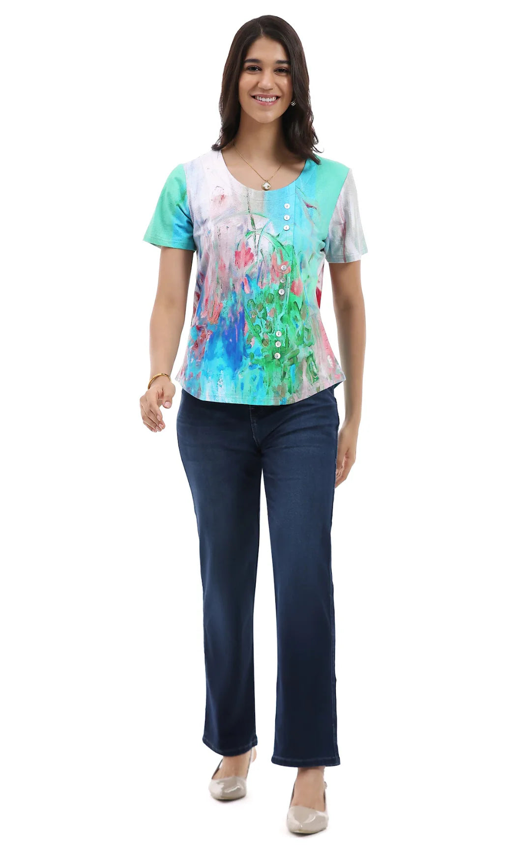 Parsley & Sage Kendall Short Sleeeve Top