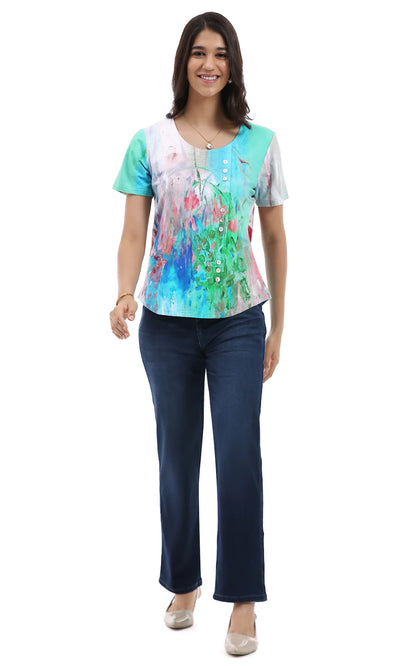 Parsley & Sage Kendall Short Sleeeve Top