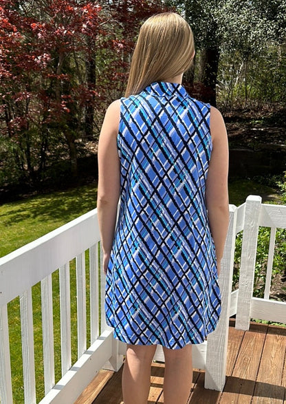 Beachtime Sleeveless 1/4 Zip Dress-50% OFF