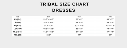 Tribal Border Print Maxi Dress