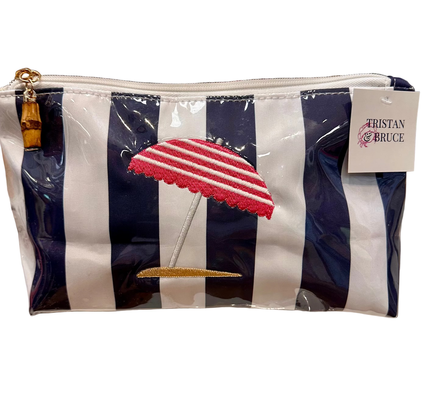 Tristan & Bruce, Striped Vinyl Pouch