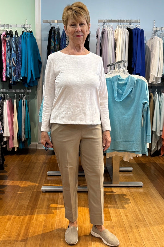 Renuar 25" Pull On Crop Pant-NEW