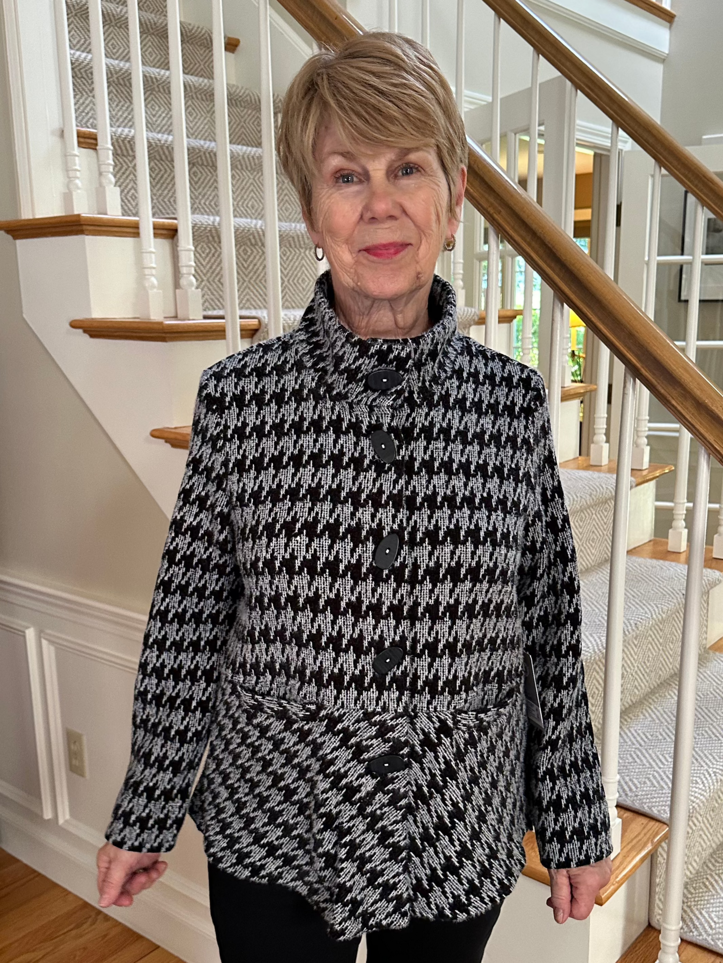 Habitat Chenille Houndstooth Swing Jacket-NEW!