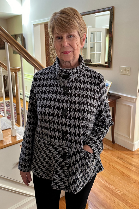 Habitat Chenille Houndstooth Swing Jacket-NEW!