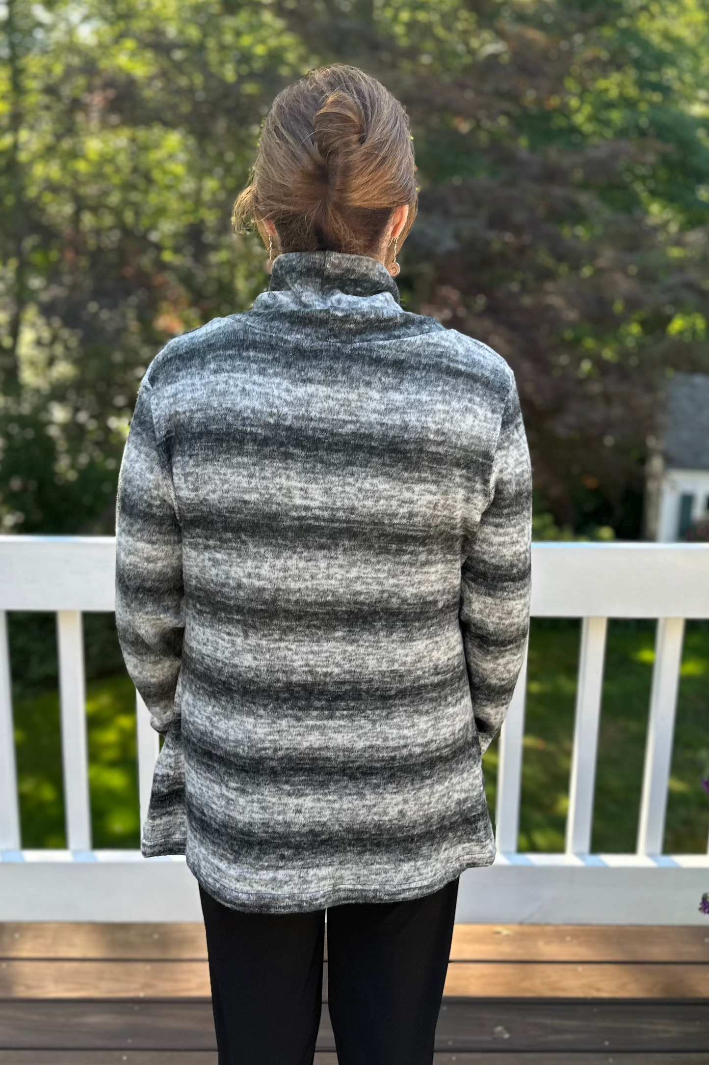 Shana Fleece Cowl Neck Sweater