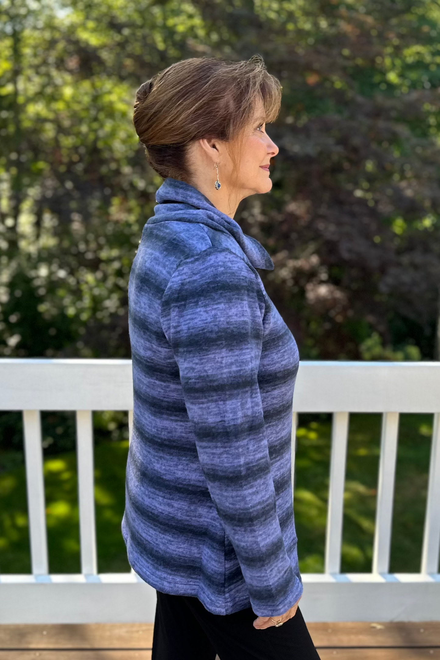 Shana Fleece Cowl Neck Sweater