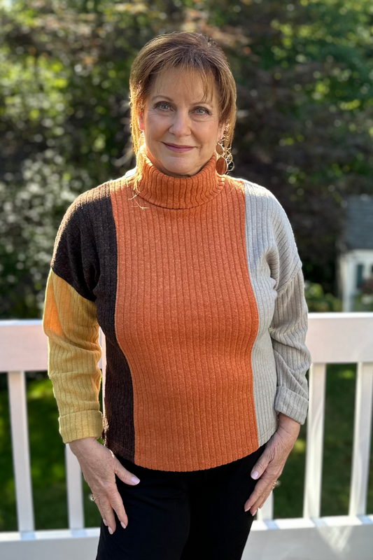 Trisha Tyler Color Block Sweater-50% OFF