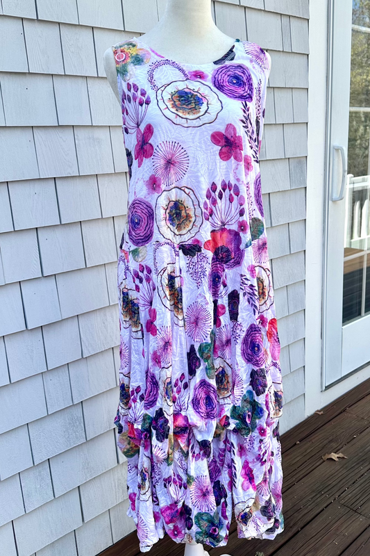 Shana Long Crinkle Tank Dress