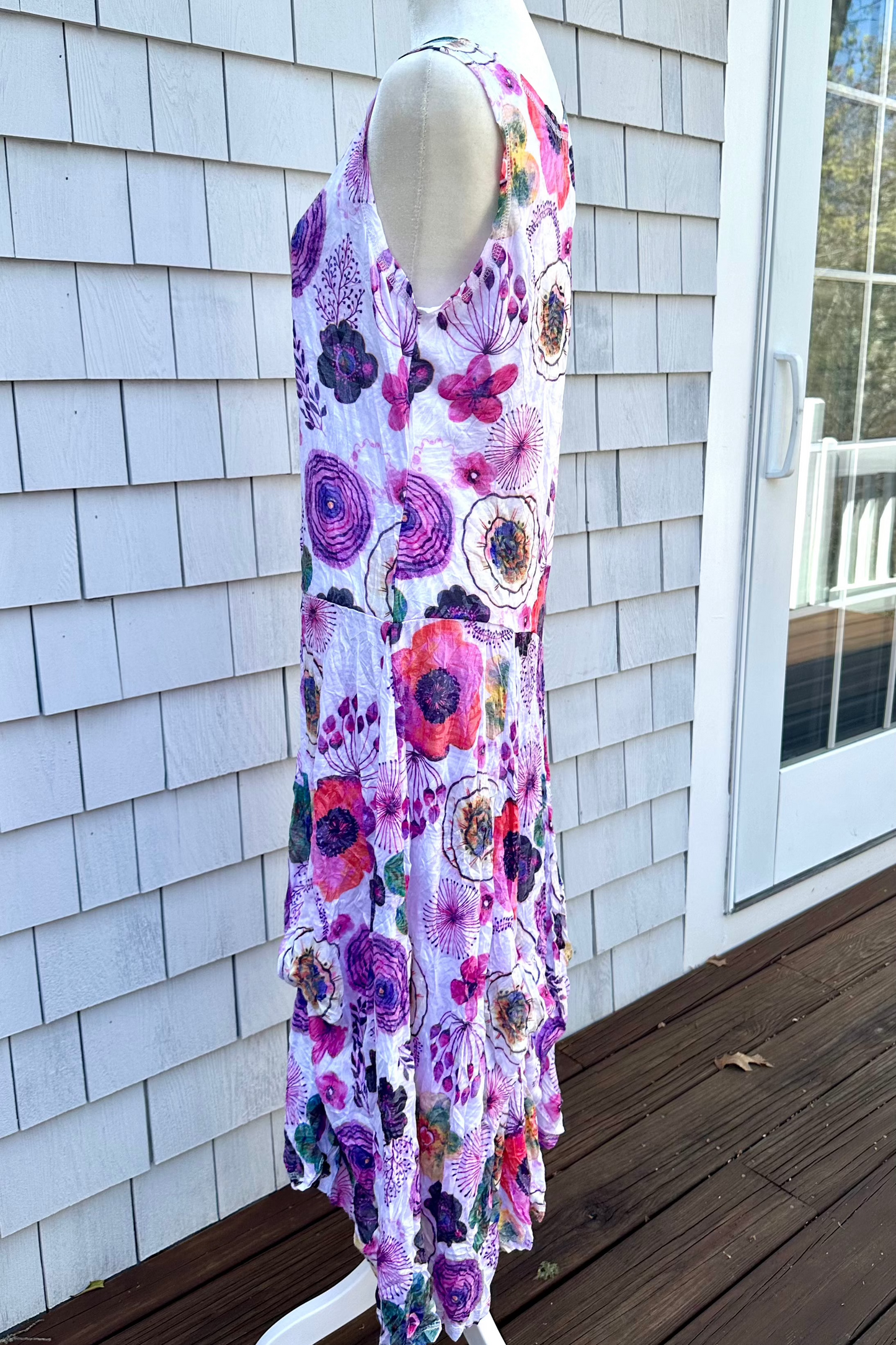 Shana Long Crinkle Tank Dress