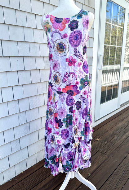 Shana Long Crinkle Tank Dress