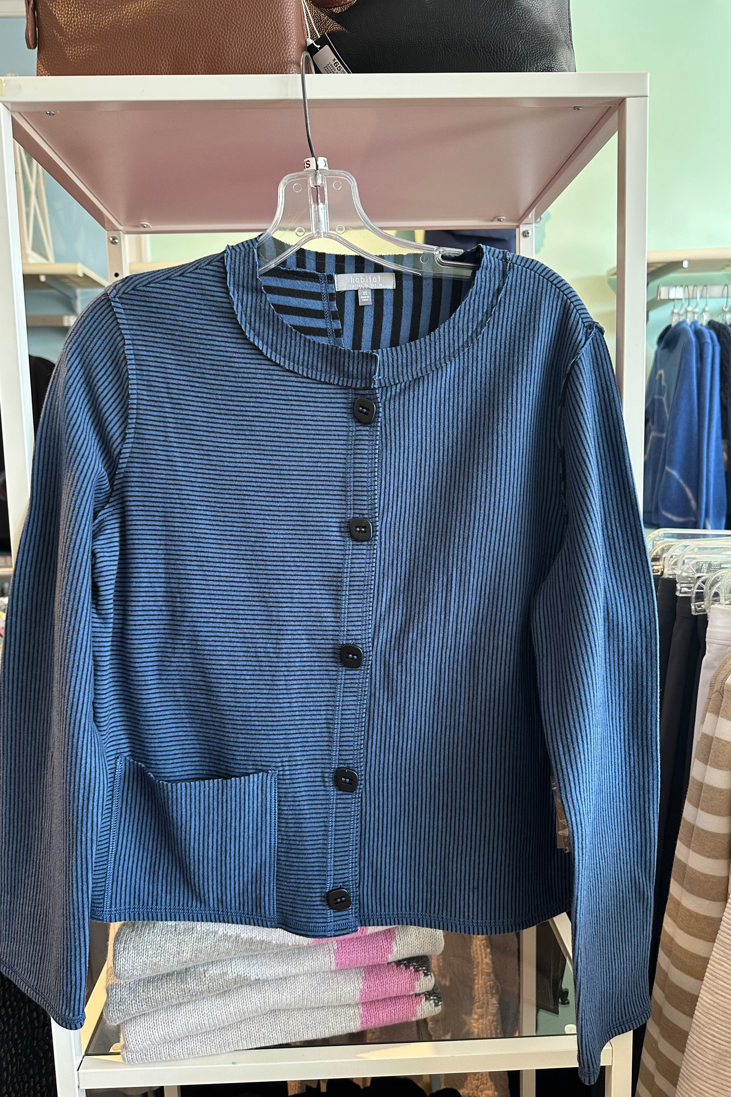 Habitat Double Face Mixed Stripe Cardigan