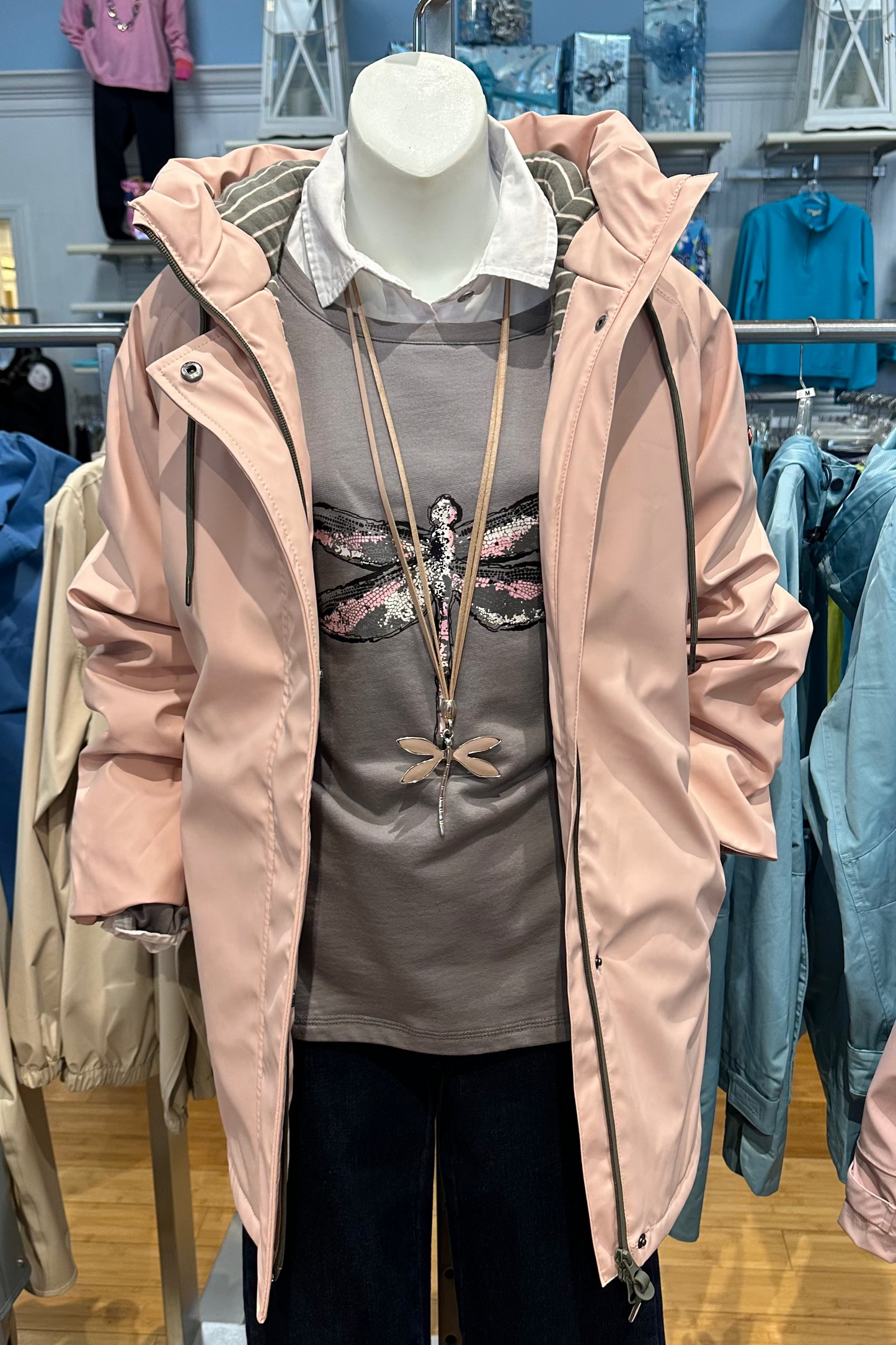 Batela Raincoat with Insulating Cotton Lining