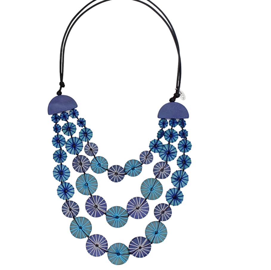 Blue Ombre Janet Necklace