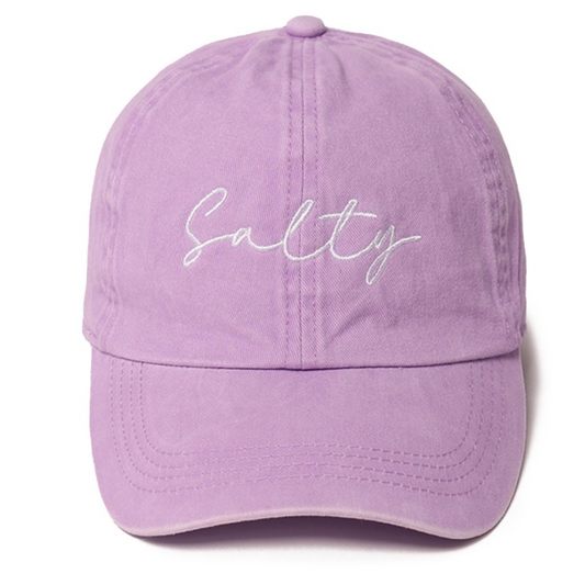 Salty Baseball Cap-Lavender