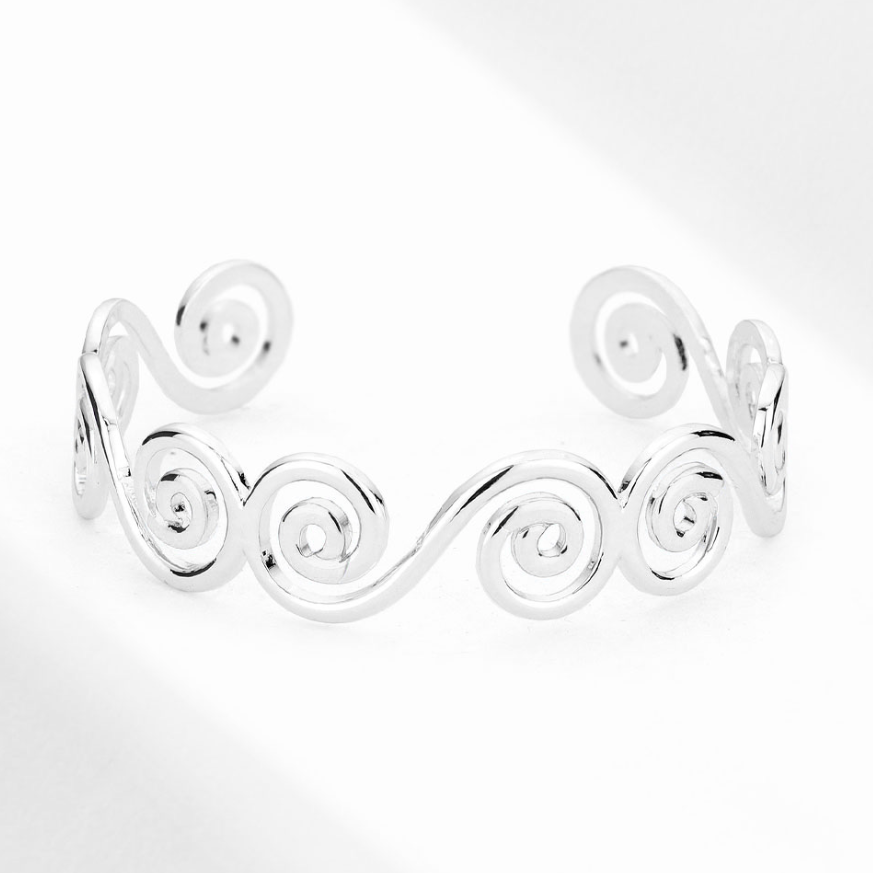 Metal Swirl Cuff Bracelet