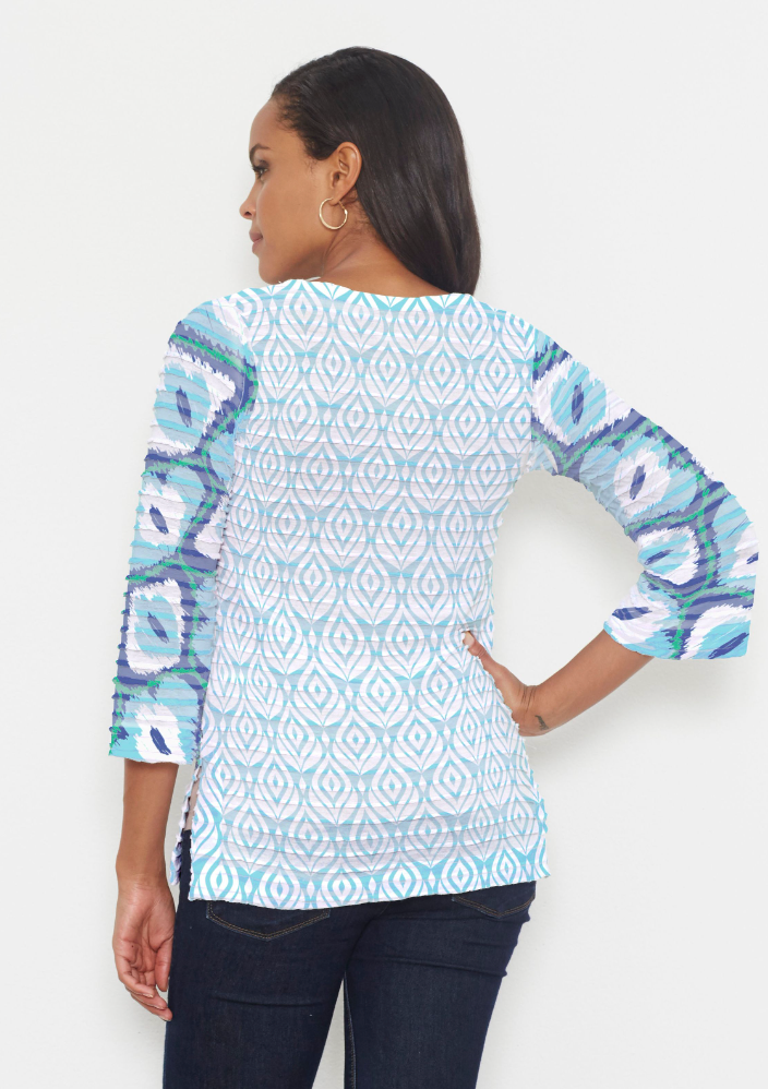 Whimsy Rose Banded Bell Sleeve Tunic
