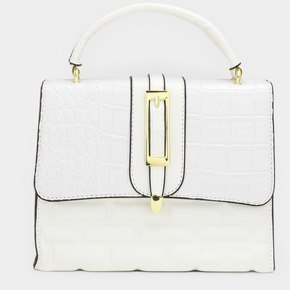 Reptile Pattern Mini Crossbody Set-White