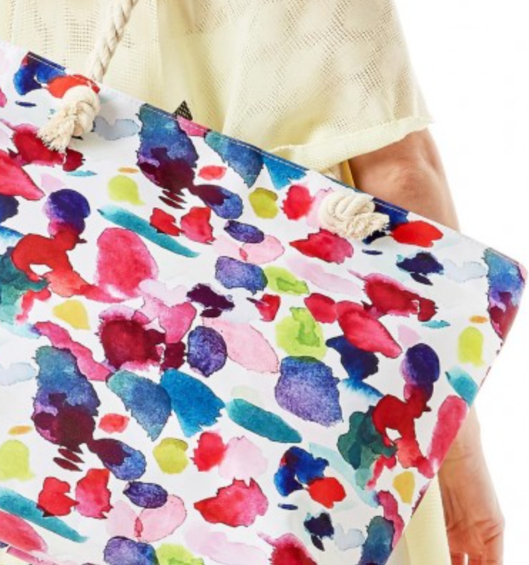 Watercolor Spots Tote Bag