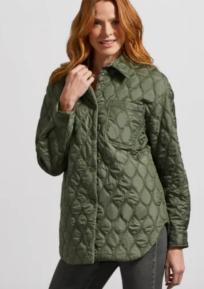 Tribal Quilted Snap Front Jacket