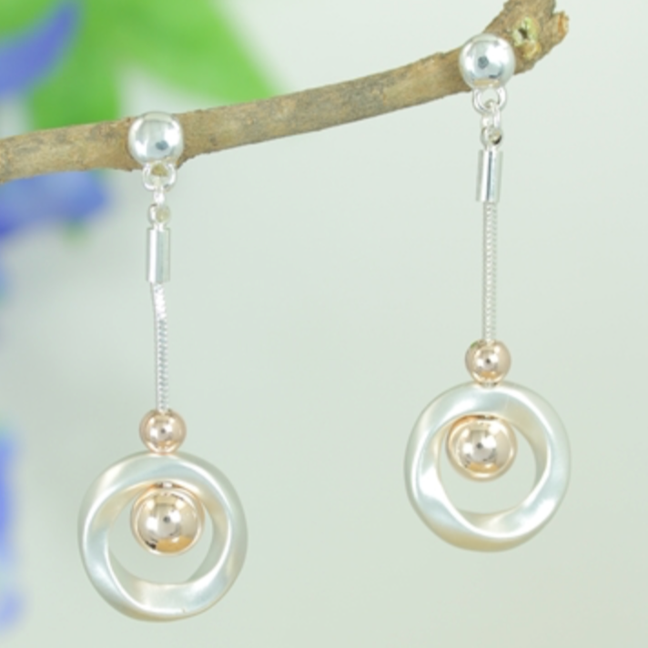 Circles and Dots Earrings