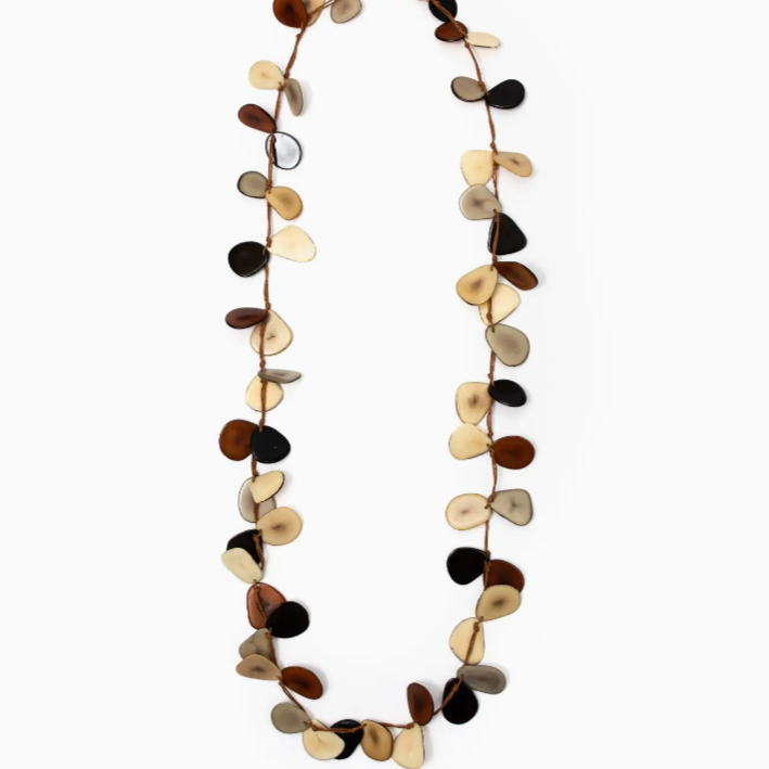 Organic Tagua Slice Necklace