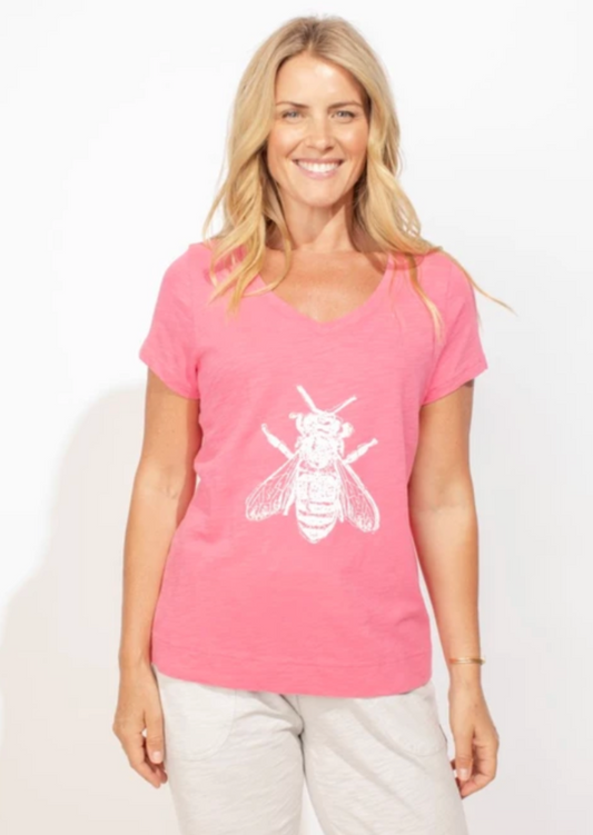 Escape V Neck Bee Tee