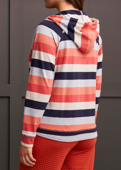 Tribal Striped Raglan Hoodie