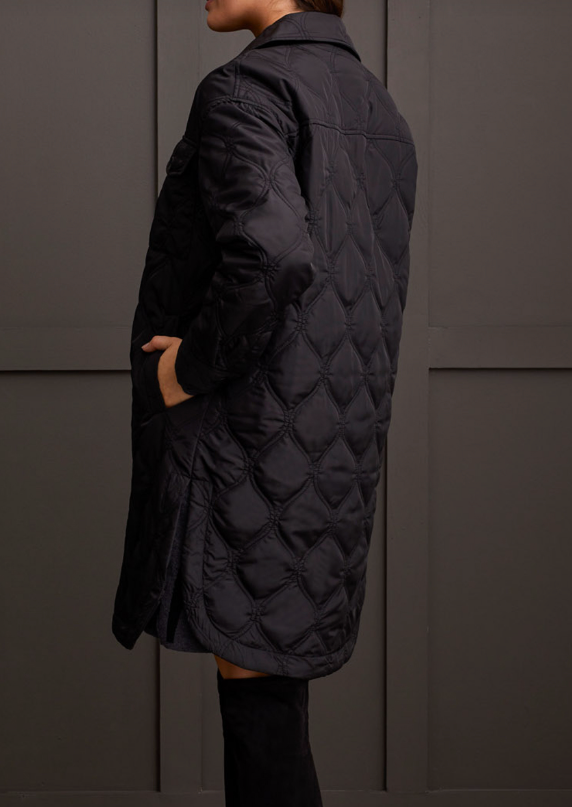 Tribal Long Quilted Jacket