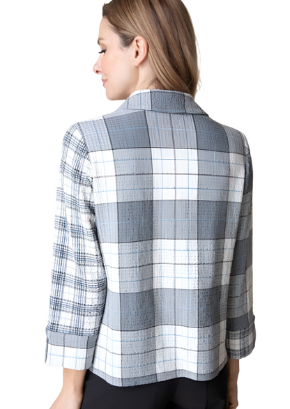 Habitat Girl Gone Plaid Mixed Print Shirt