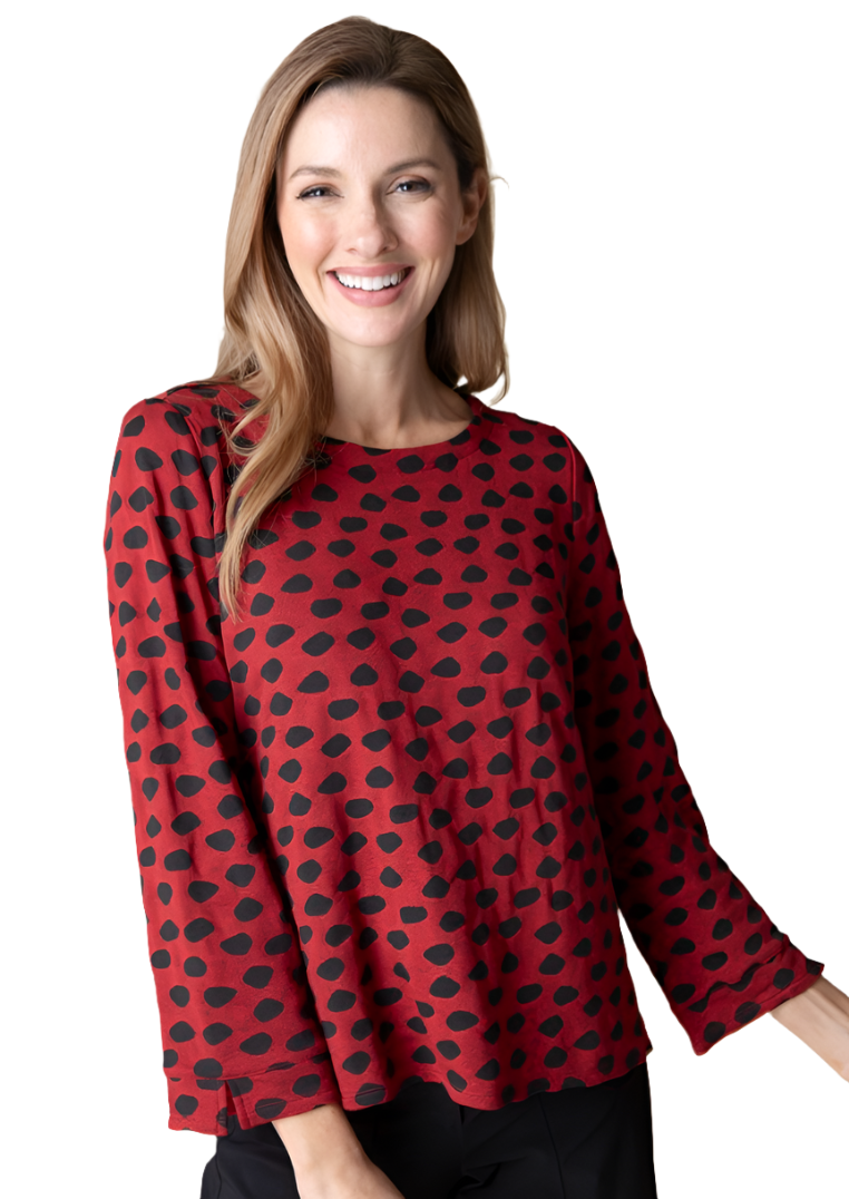 Habitat Textured Dots Boatneck Top