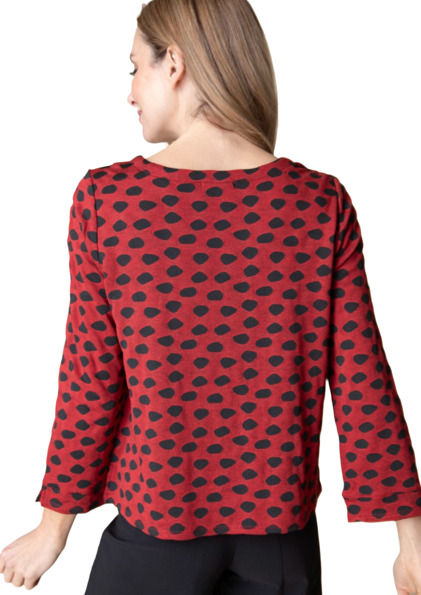 Habitat Textured Dots Boatneck Top