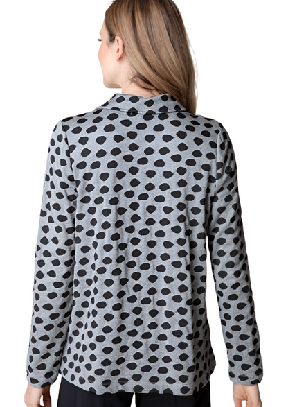 Habitat Textured Dot Seamed Ponte Knit Jacket