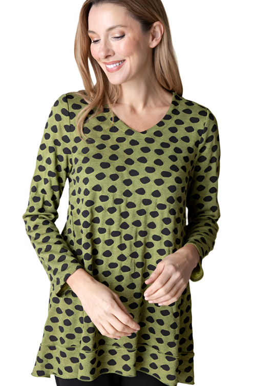 Habitat Textured Dot Pleat Back Tunic-50% OFF