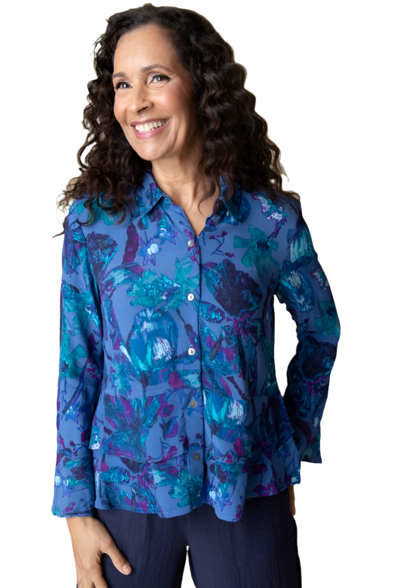 Habitat Viscose Flounce Sleeve Shirt