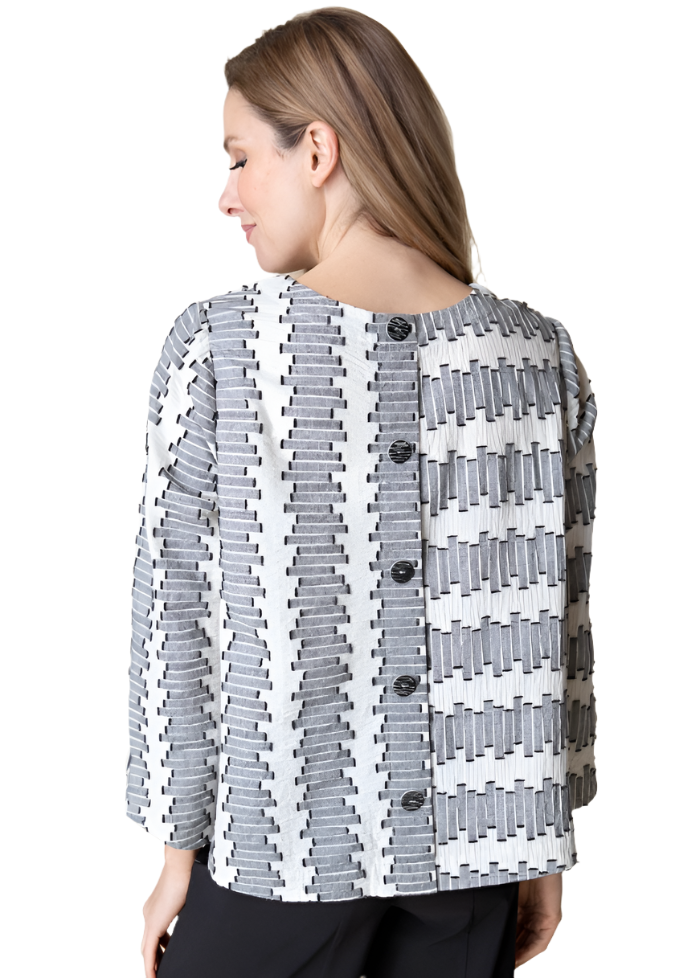 Habitat Embroidered Button Back Pullover