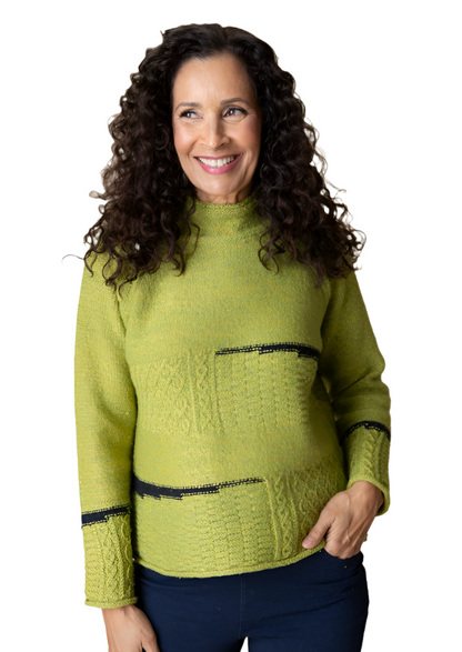 Habitat Harvest Tweed Cable Stitch Pullover-NEW!