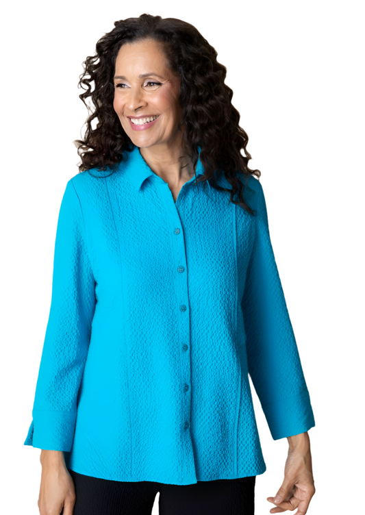 Habitat Crinkle Crepe Shaped Shirt