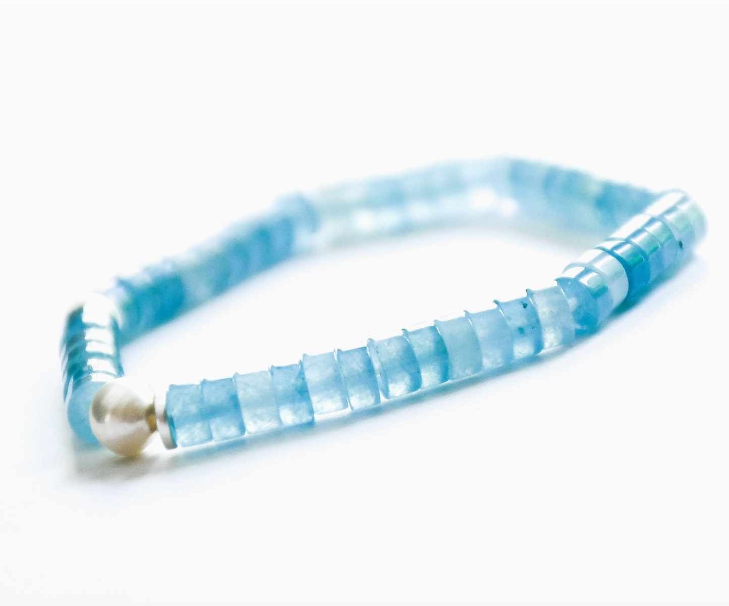 Sea Lily Aqua Quartz Bracelet