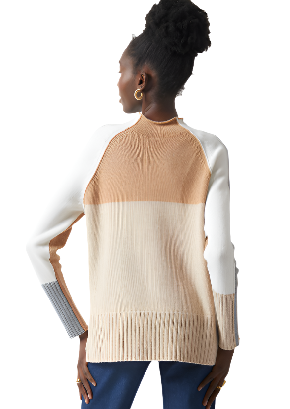 Zaket & Plover Intarsia Funnel Neck Sweater-NEW!