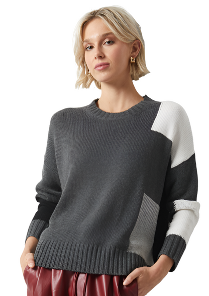 Zaket & Plover Intarsia Trim Sweater-NEW!